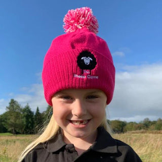 Kids Bobble Hat - Pink (PRE ORDER for Christmas)