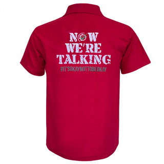 Now We're Talking Polo Shirt Red GRASSMEN