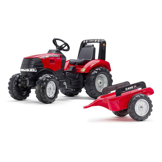 Case IH tractor with trailer