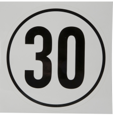 Vehicle Speed Safety Sticker