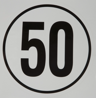 Vehicle Speed Safety Sticker