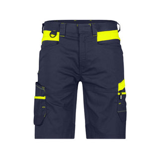 DASSY MANILLA Shorts Midnight Blue/Fluo Yellow
