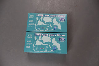 Bodytech Disposable Teal Long Cuff Nitrile Gloves JC23 100 Per Box