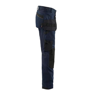 BLAKLADER 175018329900 Craftsman Trousers with stretch, Dary Navy Blue