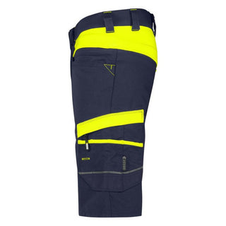 DASSY MANILLA Shorts Midnight Blue/Fluo Yellow
