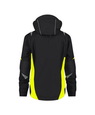 DASSY Kalama Softshell jacket Black/Fluo yellow