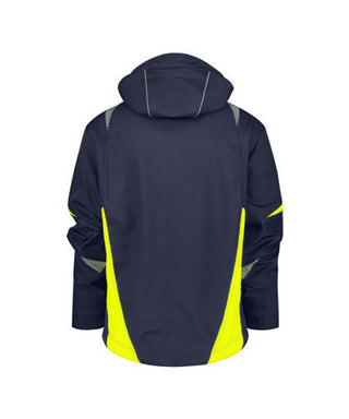 DASSY Kalama Softshell jacket Midnight blue/Fluo yellow