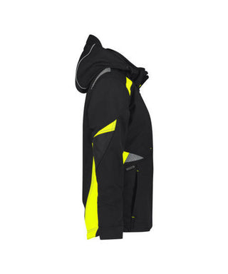 DASSY Kalama Women Softshell jacket Black/Fluo yellow