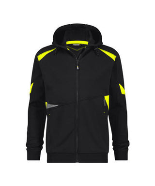 DASSY Santos Hooded Sweatshirt Black/Fluo yellow