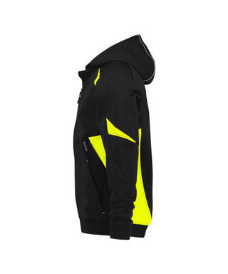 DASSY Santos Hooded Sweatshirt Black/Fluo yellow