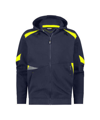 DASSY Santos Hooded Sweatshirt Midnight blue/Fluo yellow