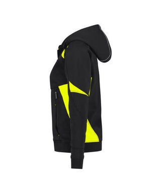 DASSY Santos Women Hooded Sweatshirt Midnight blue/Fluo yellow