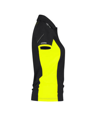 DASSY Veracruz Women Polo shirt Black/Fluo yellow