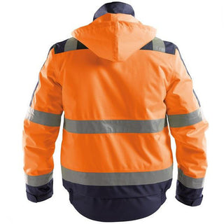 Dassy Lima (500120) High visibility Winter Jacket Orange/Navy