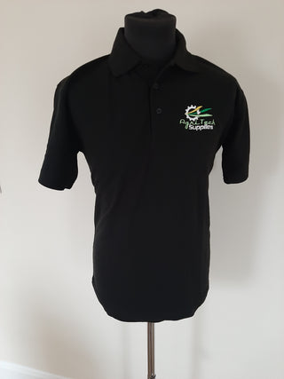 Black AGRI-TECH Polo t-Shirt