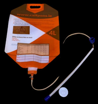 Pack of 20 X 4 Litre Colostrum Storage Bags +1 Oesophageal Tube + 1 Teat Feeder and Refractometer