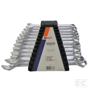 Combination spanner set 12x 8-22mm