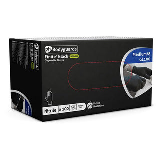 POLYCO BODYGUARDS GL100 FINITE NITRILE GLOVES - PACK OF 100