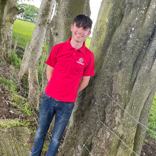 Now We're Talking Polo Shirt Red   GRASSMEN